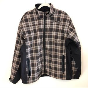 Ariat Black and Gray Plaid Performance Jacket
